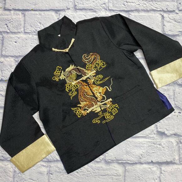Traditional Asian Dragon Embroidery Kung Fu Outfit - Picture 2 of 6